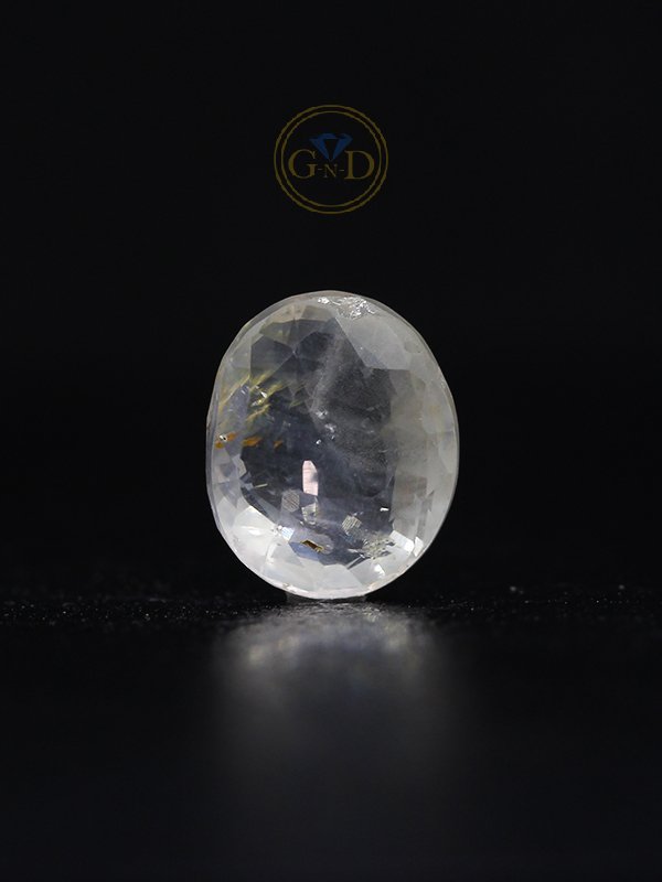 White Sapphire - 4.27 Carat ( 4.69 Ratti )